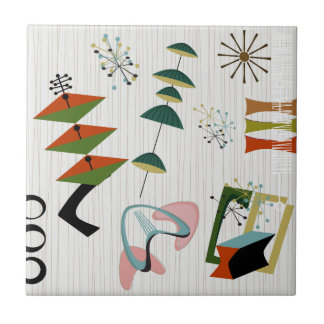 Retro Eames-Era Atomic Inspired Tile