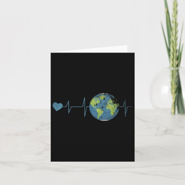 Retro Earth Day  Card (Front)