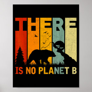 Retro Earth Day Smile Reduce Reuse Recycle Respect Poster