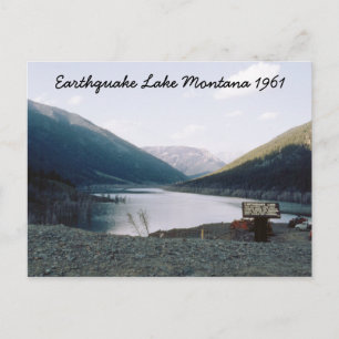 Retro Earthquake Lake Montana 1961 Postard Postcard
