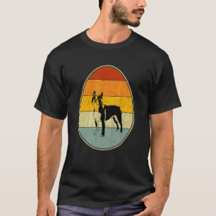Retro Easter Egg Graphic  Easter Day Boston Terrie T-Shirt