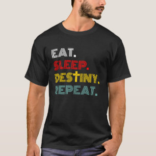 Retro Eat Sleep Destiny Repeat Vintage Jesus Chris T-Shirt