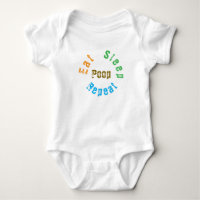 Retro Eat Sleep Poop Repeat | funny Quote Toddlers