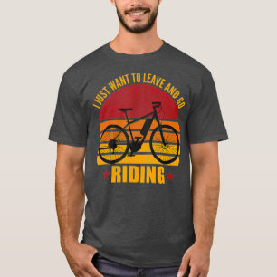 Retro Ebike Cycling Electric Bicycle Funny Rider T-Shirt