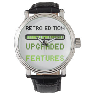 Retro Edition Upgraded Features Pixel Art Gaming  Watch