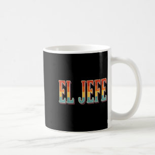 Retro el jefe funny mexican boss men dad coffee mug