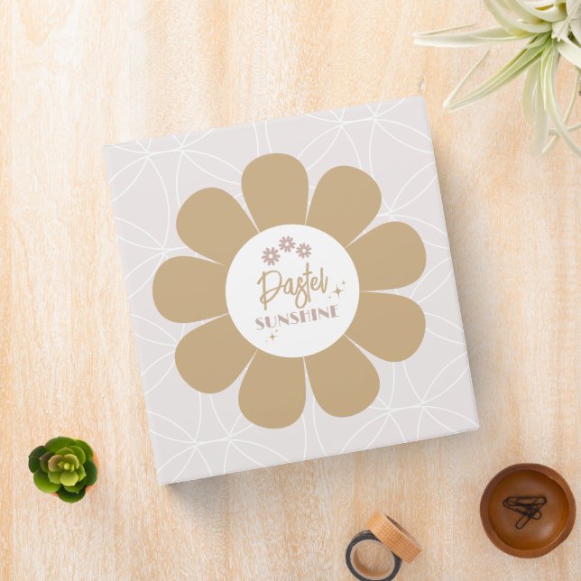 Retro Elegant Blush Pink Business Binder (In Situ)