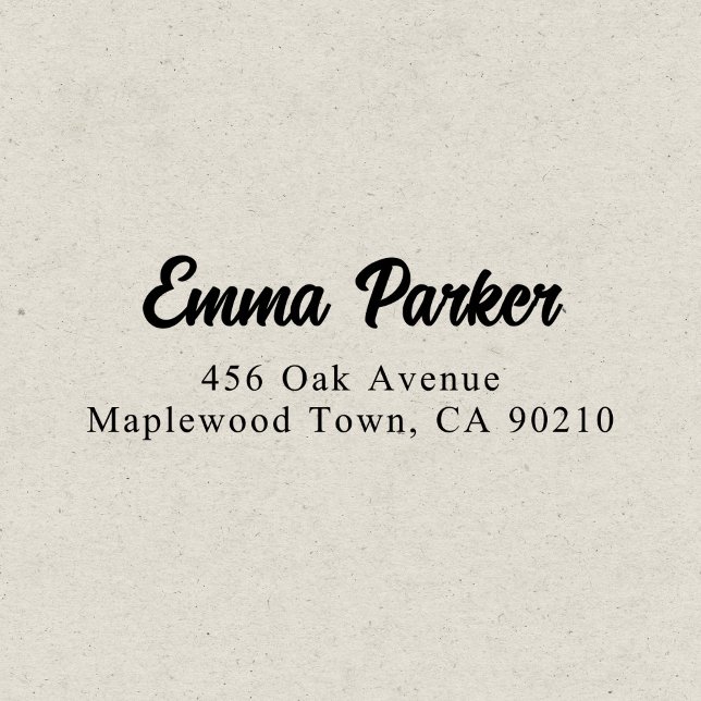 Retro Elegant Script Simple Self-inking Stamp (Creator Uploaded)