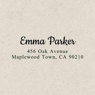 Retro Elegant Script Simple Self-inking Stamp