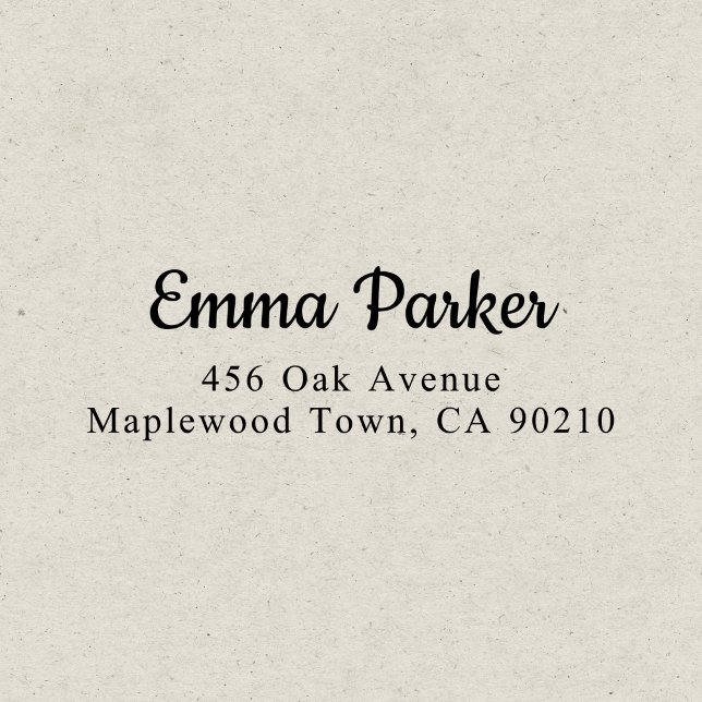 Retro Elegant Script Simple Self-inking Stamp (Creator Uploaded)