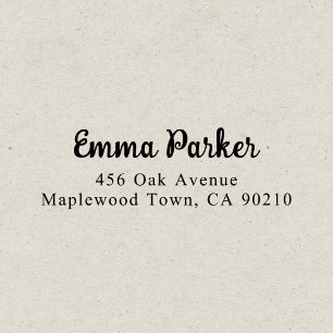Retro Elegant Script Simple Self-inking Stamp