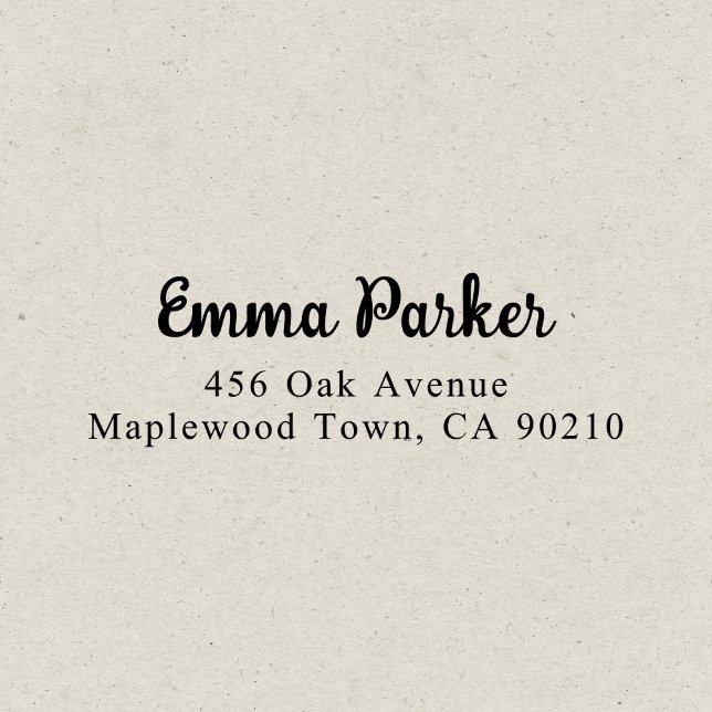Retro Elegant Script Simple Self-inking Stamp (Creator Uploaded)
