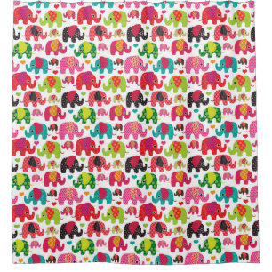 retro elephant kids pattern wallpaper