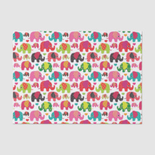 retro elephant kids pattern wallpaper tissue paper