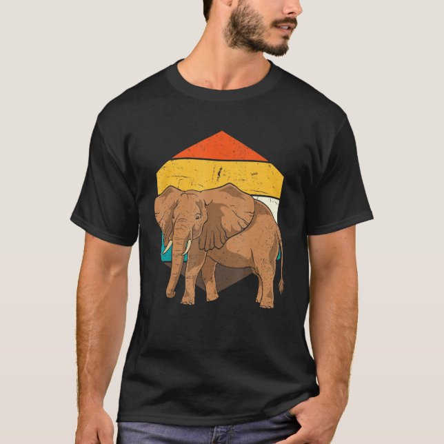 Retro Elephant T-Shirt (Front)