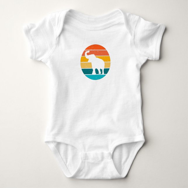 Retro Elephant T-Shirt (Front)