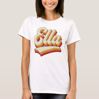 Retro Ella Name 70s Vintage Design T-Shirt