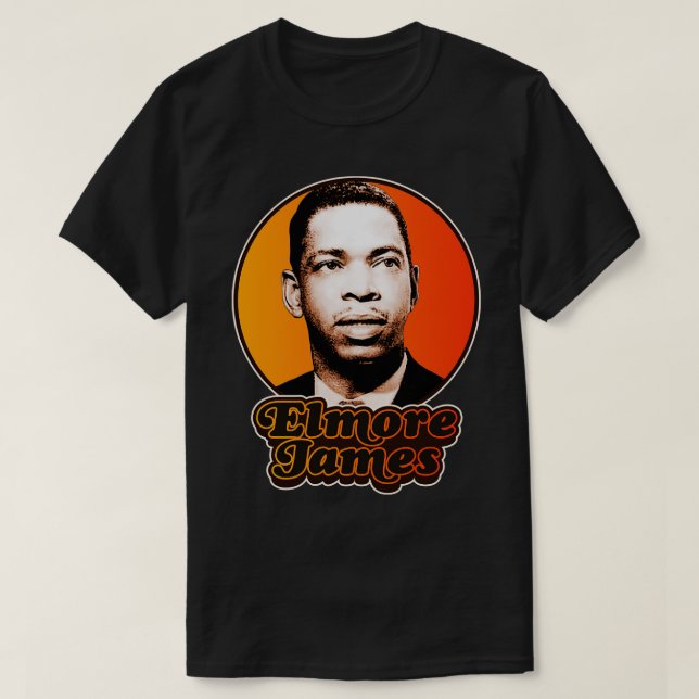 Retro Elmore James Tribute T-Shirt (Design Front)