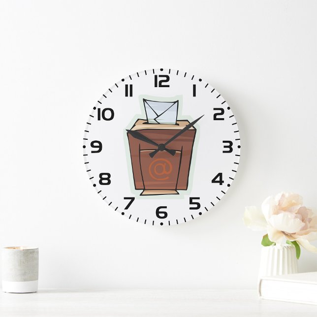 Retro Email Inbox Icon Cartoon Style  Large Clock (Creator Uploaded)