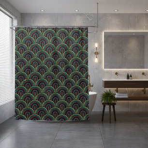 Retro Embroidery Arc Pattern