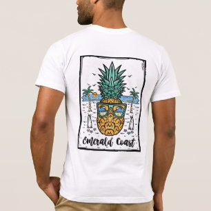 Retro Emerald Coast the artwork is in both sides T-Shirt