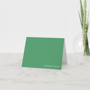 Rétro Emerald Green Minimalist Nom personnalisé