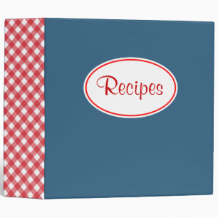 Retro En vichy Classeur de recette