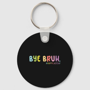 Retro End Of School Year Happy Last Day Summer Bru Keychain