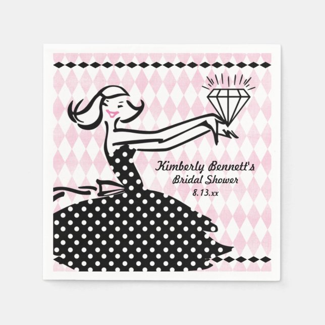 Retro Engaged II Napkin (Front)