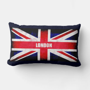 Retro England Flag/Union Jack Lumbar Pillow