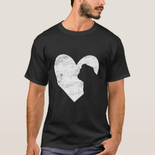 Retro English Bulldog Dog Heart Valentine's Day Do T-Shirt