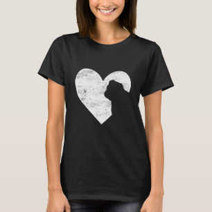 Retro English Bulldog Dog Heart Valentine's Day Do T-Shirt