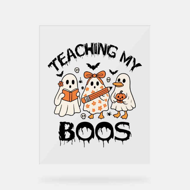 Retro Enseigner Mes Boos Halloween (Recto)