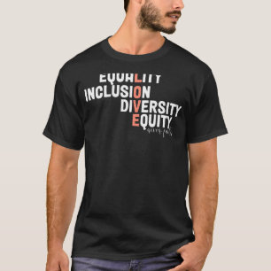 Retro Equality Inclusion Diversity Equity Love Nev T-Shirt
