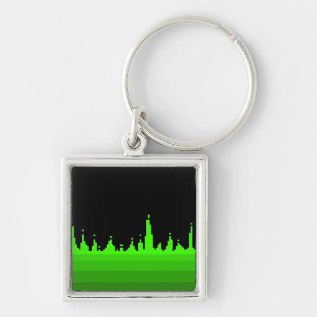 Retro Equalizer Keychain (Front)