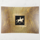 Retro Equestrian on Marble Gold