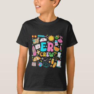 Retro Er Crew Summer Vacation Emergency Department T-Shirt