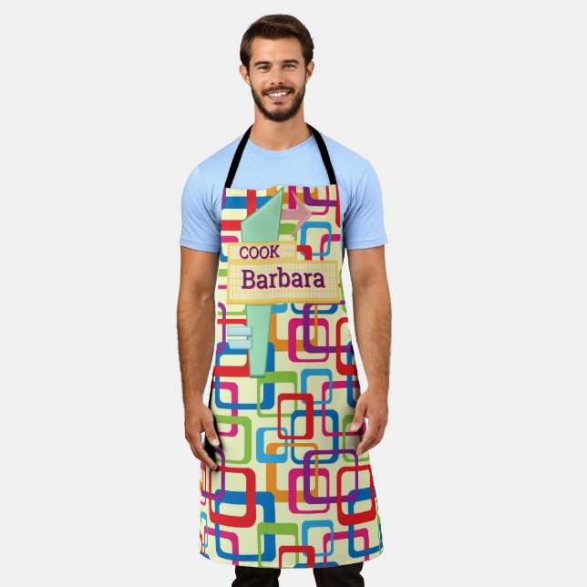 Retro Era Personalize  Apron (Worn)