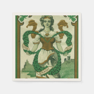 Retro - Erin Go Braugh. St. Patricks Day Greetings Napkin
