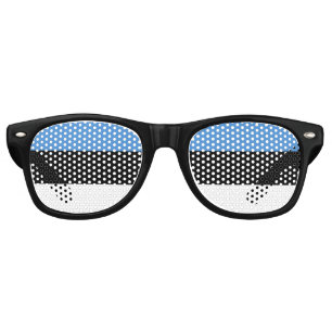 Retro Estonie Lunettes de soleil, Shades de fête / Drape