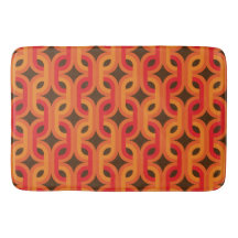 retro et mod 60s les années 70 tapis de bain