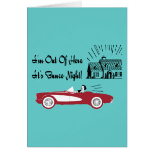 Rétro et vintage convertible rouge de Bunco