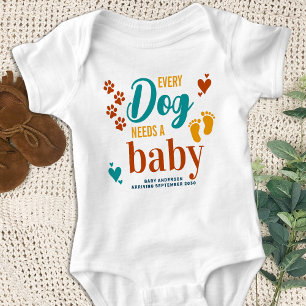 Retro Every Dog Needs A Baby Pregnancy Reveal Bodysuit