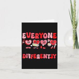 Retro Everyone Communicates Differently Autism Val Card