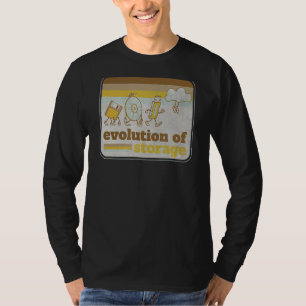 Retro Evolution of Storage Floppy Disc Disc USB Cl T-Shirt