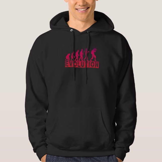 Retro Evolution Photographer Camera Photography Hoodie (Front)