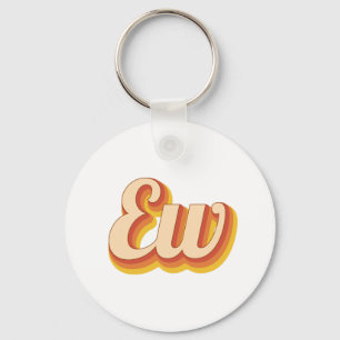 Retro Ew Keychain