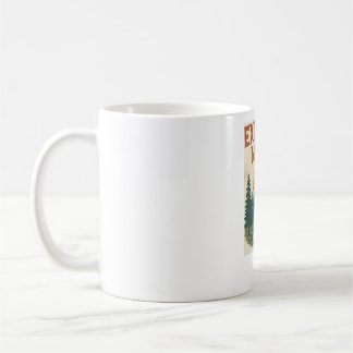 Retro "Explore More" Mountain Adventure Coffee Mug