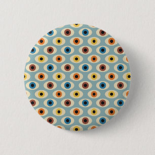 Retro Eye Pattern 2 Inch Round Button