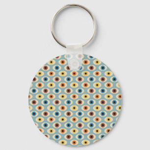 Retro Eye Pattern Keychain